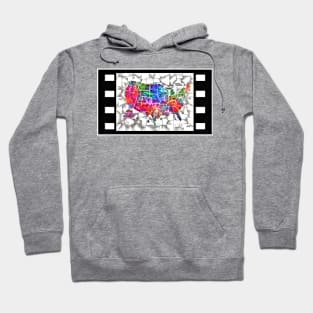 US Map Mosaic Hoodie